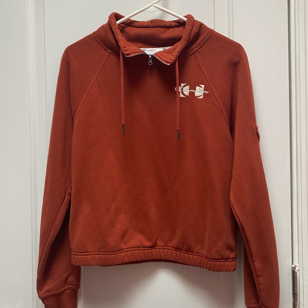 Brown orange sweater